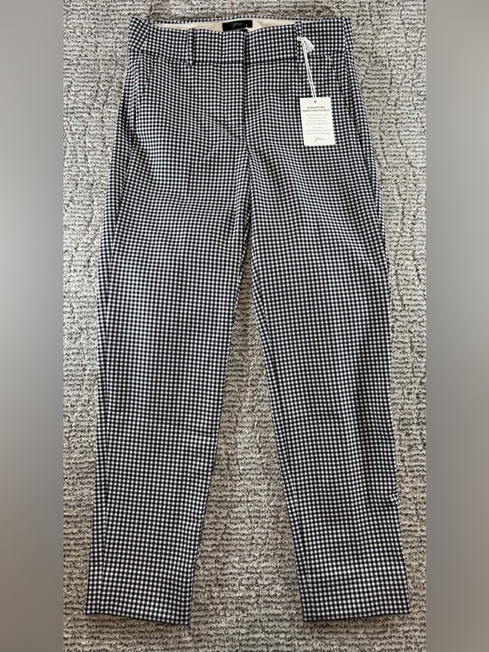 J. Crew Pants - NWT J. Crew Women’s Size 2 Black-White Gingham Checkered Cameron Pants